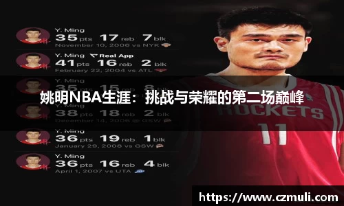 姚明NBA生涯：挑战与荣耀的第二场巅峰
